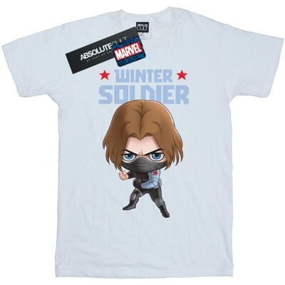 Marvel Koszulka Damska / Damska Winter Soldier Bucky Toon Cotton Boyfriend T-Shirt (XXXXS / Ciepły Biały) Marvel Koszulka Damska / Damska Winter Soldier Bucky Toon Cotton Boyfriend T-Shirt (XXXXS / Ciepły Biały)
