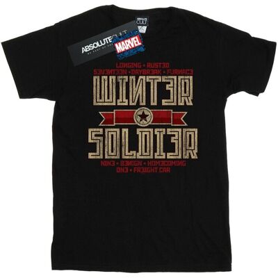 Marvel Koszulka Damska / Damska Winter Soldier Trigger Badge Cotton Boyfriend T-Shirt (M / Czarny) Marvel Koszulka Damska / Damska Winter Soldier Trigger Badge Cotton Boyfriend T-Shirt (M / Czarny)