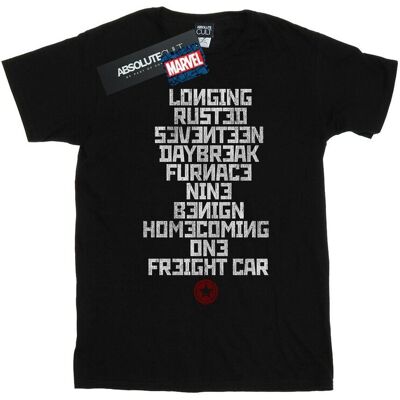 Marvel Koszulka Damska / Damska Winter Soldier Trigger Words Cotton Boyfriend T-Shirt (M / Czarny) Marvel Koszulka Damska / Damska Winter Soldier Trigger Words Cotton Boyfriend T-Shirt (M / Czarny)