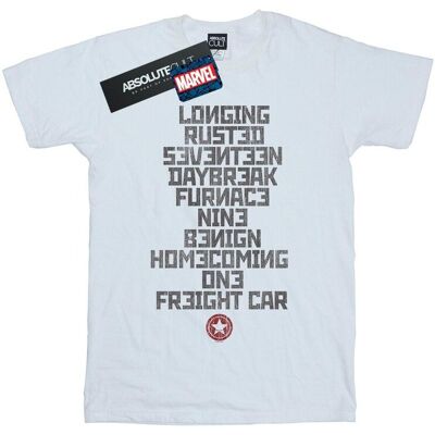 Marvel Koszulka Damska / Damska Winter Soldier Trigger Words Cotton Boyfriend T-Shirt (XXXXXS / Ciepły Biały) Marvel Koszulka Damska / Damska Winter Soldier Trigger Words Cotton Boyfriend T-Shirt (XXXXXS / Ciepły Biały)