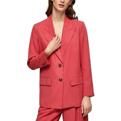 Marynarka damska Pepe Jeans Silvia żakiet koralowy klasyczny-XS Marynarka damska Pepe Jeans Silvia żakiet koralowy klasyczny-XS