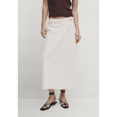 Inny producent MASSIMO DUTTI ECRU SPÓDNICA MIDI OŁÓWKOWA Z BAWEŁNĄ I LYOCELLEM 44 FTA Inny producent MASSIMO DUTTI ECRU SPÓDNICA MIDI OŁÓWKOWA Z BAWEŁNĄ I LYOCELLEM 44 FTA