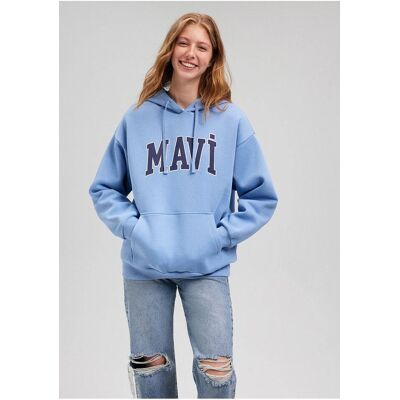 Inny producent MAVI BLUZA DAMSKA Z KAPTUREM NIEBIESKA Z NADRUKIEM MAVI S 5GA* Inny producent MAVI BLUZA DAMSKA Z KAPTUREM NIEBIESKA Z NADRUKIEM MAVI S 5GA*