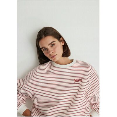 Inny producent MAVI DAMSKA BLUZA W PASKI Z OKRĄGŁYM DEKOLTEM I NADRUKIEM M 5GA* Inny producent MAVI DAMSKA BLUZA W PASKI Z OKRĄGŁYM DEKOLTEM I NADRUKIEM M 5GA*