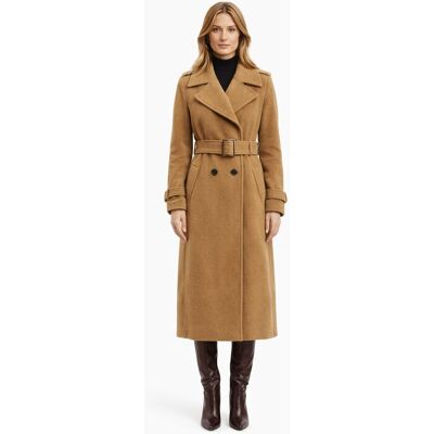 Inny producent MICHAEL KORS KLASYCZNY PŁASZCZ DO KOLAN W KOLORZE BEŻOWYM M 1I4A Inny producent MICHAEL KORS KLASYCZNY PŁASZCZ DO KOLAN W KOLORZE BEŻOWYM M 1I4A