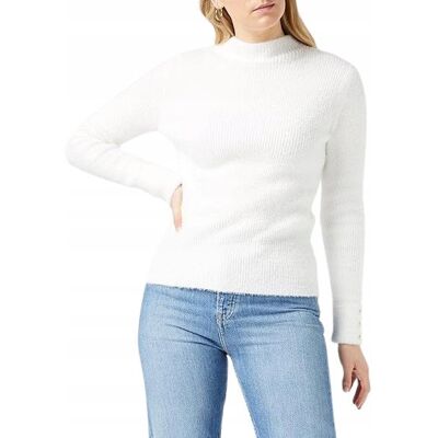 Inny producent MORGAN BIAŁY DOPASOWANY SWETER Z PÓŁGOLFEM I GUZIKAMI XL 1I1C Inny producent MORGAN BIAŁY DOPASOWANY SWETER Z PÓŁGOLFEM I GUZIKAMI XL 1I1C