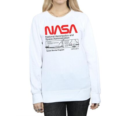 NASA Bluza Space Shuttle Dla Kobiet I Pań (XL 8,5-9 / Ciepły Biały) NASA Bluza Space Shuttle Dla Kobiet I Pań (XL 8,5-9 / Ciepły Biały)