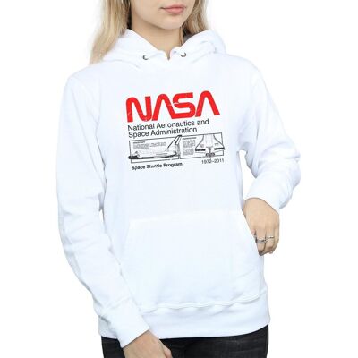 NASA Damska Bluza Z Kapturem Space Shuttle (L / Ciepły Biały) NASA Damska Bluza Z Kapturem Space Shuttle (L / Ciepły Biały)