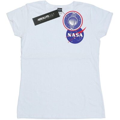 NASA Damska Koszulka Bawełniana Z Klasycznym Logo Insignia Na Piersi (S (52-55 Cm) / Ciepły Biały) NASA Damska Koszulka Bawełniana Z Klasycznym Logo Insignia Na Piersi (S (52-55 Cm) / Ciepły Biały)