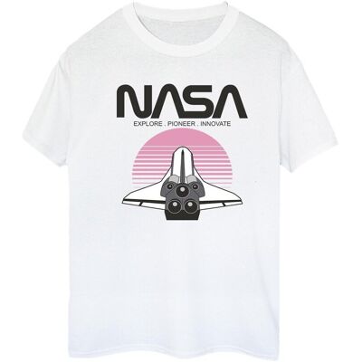 NASA Koszulka Damska / Damska Space Shuttle Sunset Cotton Boyfriend T-Shirt (S (52-55 Cm) / Ciepły Biały) NASA Koszulka Damska / Damska Space Shuttle Sunset Cotton Boyfriend T-Shirt (S (52-55 Cm) / Ciepły Biały)