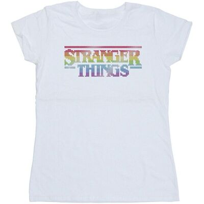 Netflix Koszulka Damska / Damska Stranger Things Rainbow Dot Logo Cotton T-Shirt (S (52-55 Cm) / Ciepły Biały) Netflix Koszulka Damska / Damska Stranger Things Rainbow Dot Logo Cotton T-Shirt (S (52-55 Cm) / Ciepły Biały)