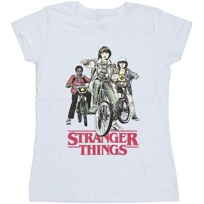 Netflix Koszulka Damska / Damska Stranger Things Retro Bikers Cotton T-Shirt (M / Ciepły Biały) Netflix Koszulka Damska / Damska Stranger Things Retro Bikers Cotton T-Shirt (M / Ciepły Biały)
