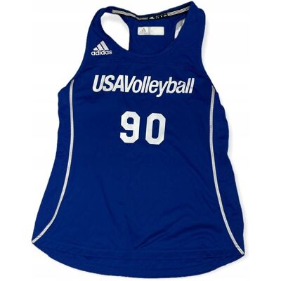 Niebieski top damski 90 ADIDAS USA VOLLEYBALL S Niebieski top damski 90 ADIDAS USA VOLLEYBALL S