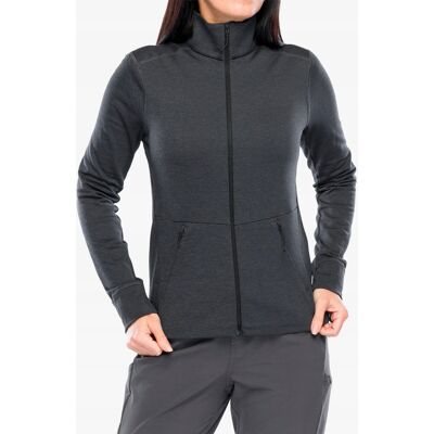 Inny producent Odlo Grid Fleece Bluza Rozpinana Damska - Czarny Melanż, Rozmiar XS Inny producent Odlo Grid Fleece Bluza Rozpinana Damska - Czarny Melanż, Rozmiar XS