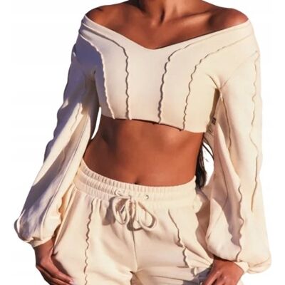 Inny producent OH POLLY BLUZA DAMSKA KRÓTKA BEŻOWA CASUAL 32 0A9G6_A* T3A Inny producent OH POLLY BLUZA DAMSKA KRÓTKA BEŻOWA CASUAL 32 0A9G6_A* T3A