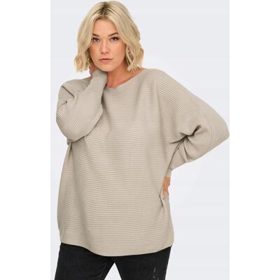 Inny producent ONLY CARMAKOMA BEŻOWY SWETER PLUS SIZE PRĄŻKOWANY 46-48 6FA Inny producent ONLY CARMAKOMA BEŻOWY SWETER PLUS SIZE PRĄŻKOWANY 46-48 6FA