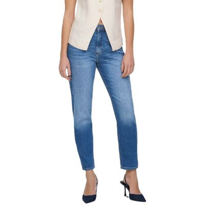 ONLY - DAMSKIE SPODNIE JEANSY - ONLVENEDA HW MOM JEANS DNM AZ6433 15361602 MEDIUM BLUE DENIM M/32 ONLY - DAMSKIE SPODNIE JEANSY - ONLVENEDA HW MOM JEANS DNM AZ6433 15361602 MEDIUM BLUE DENIM M/32