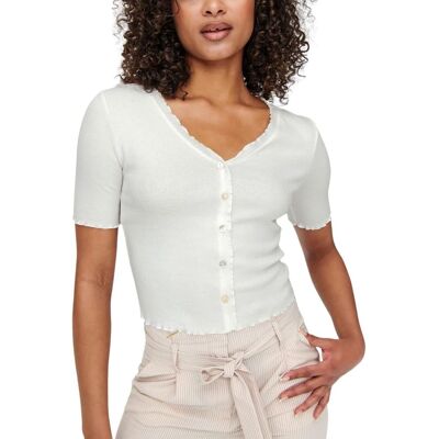 ONLY Onllaila S/S Button Top JRS Noos Women's T-Shirt XL ONLY Onllaila S/S Button Top JRS Noos Women's T-Shirt XL