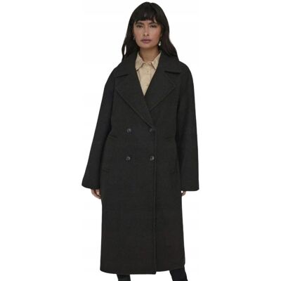 ONLY PŁASZCZ DAMSKI CZARNY DWURZĘDOWY ELEGANCKI 38 JXA ONLY PŁASZCZ DAMSKI CZARNY DWURZĘDOWY ELEGANCKI 38 JXA
