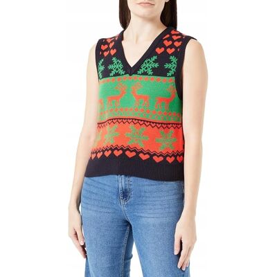 Inny producent ONLY SWETER BEZRĘKAWNIK WZÓR NORWESKI Z DEKOLTEM SEREK XS 7AA Inny producent ONLY SWETER BEZRĘKAWNIK WZÓR NORWESKI Z DEKOLTEM SEREK XS 7AA