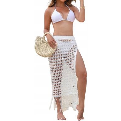 Inny producent Pareo Na Plażę Zwiewna Luźna Spódnica Chusta Plażowa Biała Na Lato Inny producent Pareo Na Plażę Zwiewna Luźna Spódnica Chusta Plażowa Biała Na Lato