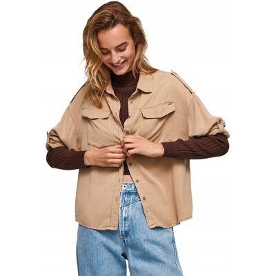 Inny producent PEPE JEANS BEŻOWA KOSZULA Z GUZIKAMI I KIESZENIAMI L XTA Inny producent PEPE JEANS BEŻOWA KOSZULA Z GUZIKAMI I KIESZENIAMI L XTA