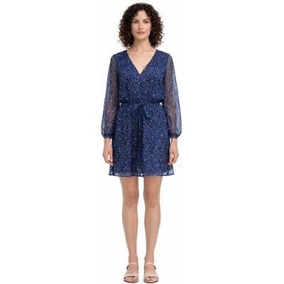 PEPE JEANS GRANATOWA SUKIENKA MINI Z WZOREM I BUFKAMI XS 1I3A PEPE JEANS GRANATOWA SUKIENKA MINI Z WZOREM I BUFKAMI XS 1I3A