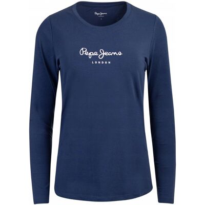 Pepe Jeans Koszulka Damska Długi Rękaw Granat R.S Pepe Jeans Koszulka Damska Długi Rękaw Granat R.S