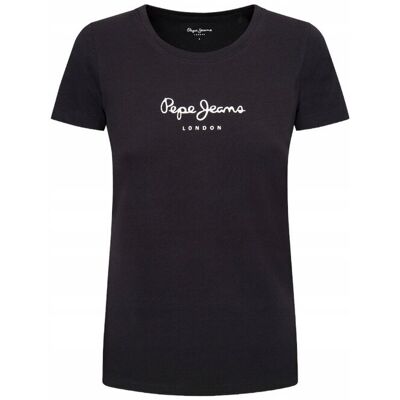 Pepe Jeans Koszulka Damska T-Shirt Czarna R. S Pepe Jeans Koszulka Damska T-Shirt Czarna R. S