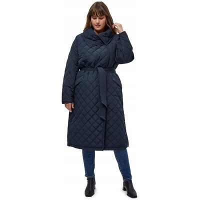 Inny producent Peppercorn Płaszcz Damski Granatowy z Paskiem Plus Size 44 Jgd Inny producent Peppercorn Płaszcz Damski Granatowy z Paskiem Plus Size 44 Jgd