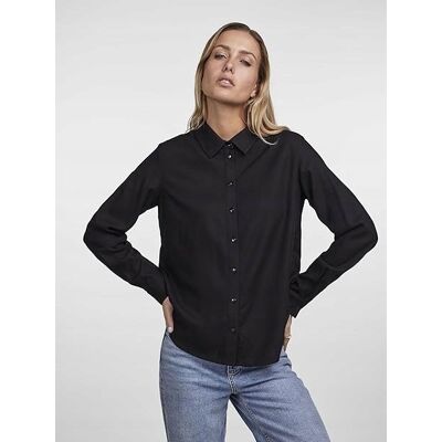 Inny producent PIECES CZARNA KOSZULA Z DŁUGIM RĘKAWEM Z KOŁNIERZYKIEM GŁADKA 46 6FA Inny producent PIECES CZARNA KOSZULA Z DŁUGIM RĘKAWEM Z KOŁNIERZYKIEM GŁADKA 46 6FA