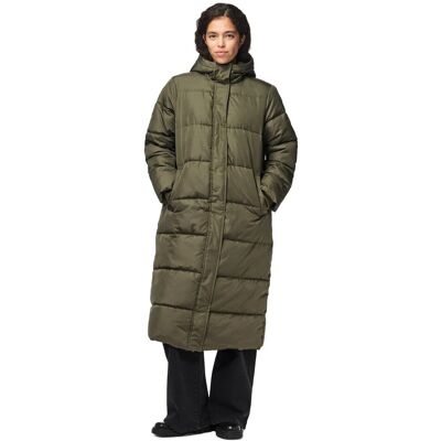 Inny producent PIECES DŁUGA KURTKA PIKOWANA Z KAPTUREM KHAKI M 5FA Inny producent PIECES DŁUGA KURTKA PIKOWANA Z KAPTUREM KHAKI M 5FA