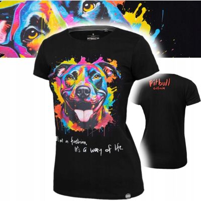 inna (Inny) PITBULL WEST COAST T-SHIRT DAMSKA KOSZULKA WATERCOLOR CZARNA ROZMIAR S inna (Inny) PITBULL WEST COAST T-SHIRT DAMSKA KOSZULKA WATERCOLOR CZARNA ROZMIAR S