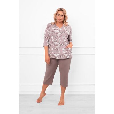 Italian Fashion Piżama damska 3/4 rękaw, 3/4 spodnie Kimuri XXL Italian Fashion Piżama damska 3/4 rękaw, 3/4 spodnie Kimuri XXL