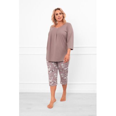 Italian Fashion Piżama damska 3/4 rękaw, 3/4 spodnie Oszima XXXXL Italian Fashion Piżama damska 3/4 rękaw, 3/4 spodnie Oszima XXXXL