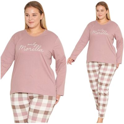 PIŻAMA DAMSKA BAWEŁNIANA MORELLA DŁUGI RĘKAW DŁUGIE SPODNIE KRATKA PLUS SIZE DUŻE ROZMIARY LUŹNA DUŻA 2XL XXL PIŻAMA DAMSKA BAWEŁNIANA MORELLA DŁUGI RĘKAW DŁUGIE SPODNIE KRATKA PLUS SIZE DUŻE ROZMIARY LUŹNA DUŻA 2XL XXL