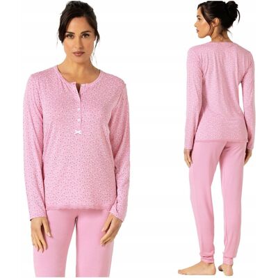 Inny producent Piżama damska dwuczęściowa długie spodnie długi rękaw 4XL plus size Inny producent Piżama damska dwuczęściowa długie spodnie długi rękaw 4XL plus size