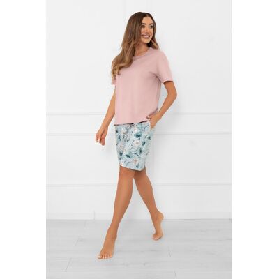Italian Fashion Piżama damska krótki rękaw, 1/2 spodnie Perlis L Italian Fashion Piżama damska krótki rękaw, 1/2 spodnie Perlis L