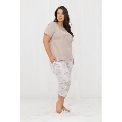 Italian Fashion Piżama damska krótki rękaw, 3/4 spodnie Arola XL Italian Fashion Piżama damska krótki rękaw, 3/4 spodnie Arola XL