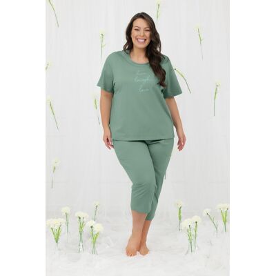 Italian Fashion Piżama damska krótki rękaw, 3/4 spodnie Ksara XXL Italian Fashion Piżama damska krótki rękaw, 3/4 spodnie Ksara XXL