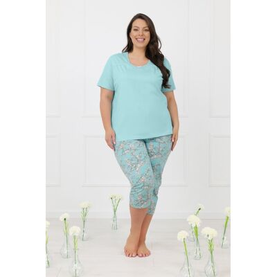 Italian Fashion Piżama damska krótki rękaw, 3/4 spodnie Misaki XXXL Italian Fashion Piżama damska krótki rękaw, 3/4 spodnie Misaki XXXL