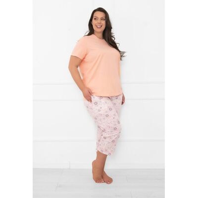 Italian Fashion Piżama damska krótki rękaw, 3/4 spodnie Satui XXXL Italian Fashion Piżama damska krótki rękaw, 3/4 spodnie Satui XXXL