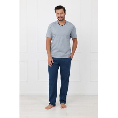 Italian Fashion Piżama męska krótki rękaw, długie spodnie Devon M Italian Fashion Piżama męska krótki rękaw, długie spodnie Devon M