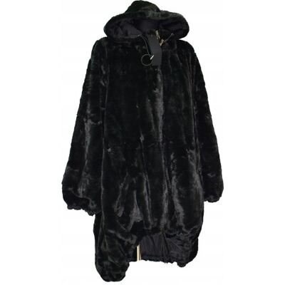 Inny producent Płaszcz Damski Czarny Dwustronny Miś Rozmiar Uniwersalny (L-3XL) *Italy* Inny producent Płaszcz Damski Czarny Dwustronny Miś Rozmiar Uniwersalny (L-3XL) *Italy*