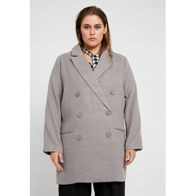 missguided Płaszcz Damski Prosty Szary Plus Size 44 1a2g2* missguided Płaszcz Damski Prosty Szary Plus Size 44 1a2g2*