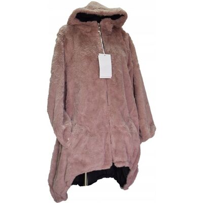 Inny producent Płaszcz Damski Róż Dwustronny Miś Rozmiar Uniwersalny (L-3XL) *Italy* Inny producent Płaszcz Damski Róż Dwustronny Miś Rozmiar Uniwersalny (L-3XL) *Italy*