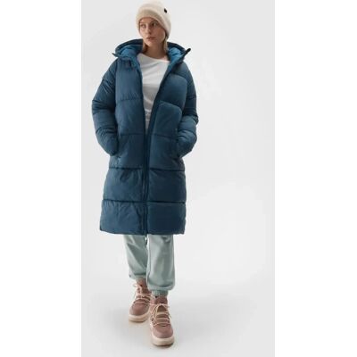 Płaszcz damski zimowy puchowy długi parka 4F 4FWAW24TDJAF475-46S Zielony Płaszcz damski zimowy puchowy długi parka 4F 4FWAW24TDJAF475-46S Zielony