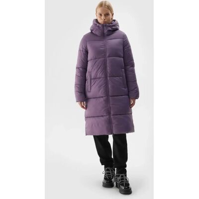 Płaszcz Damski Zimowy Puchowy Długi Parka 4F 4Fwaw24Tdjaf475-50S Fioletowy Płaszcz Damski Zimowy Puchowy Długi Parka 4F 4Fwaw24Tdjaf475-50S Fioletowy