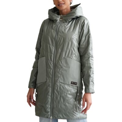 Paker Płaszcz Dwustronny Damski 2w1 – Elegancki / Casual SARA-40 Paker Płaszcz Dwustronny Damski 2w1 – Elegancki / Casual SARA-40