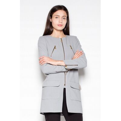 Inny producent PŁASZCZ VT038 szary S Inny producent PŁASZCZ VT038 szary S